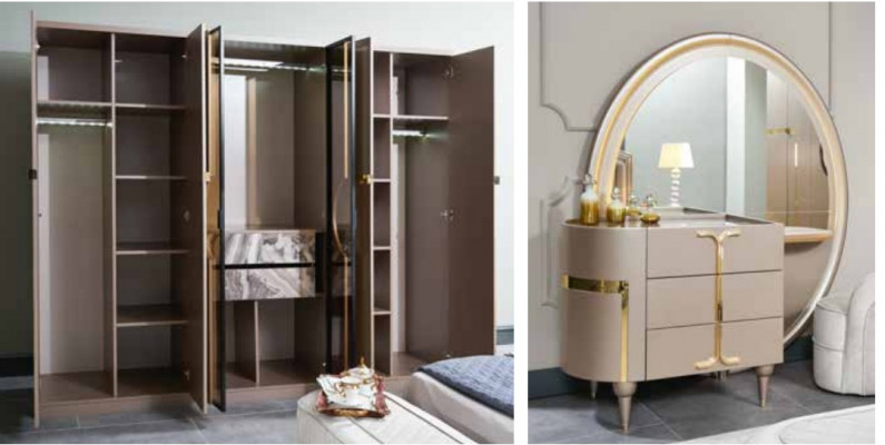 Kledingkast Luxe Kast Slaapkamer Meubels Italiaanse Stijl Houten Kasten