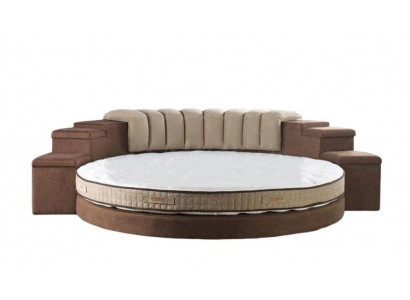 Rond Bed Modern Design Luxe Beklede Ronde Bedden Textiel Stof