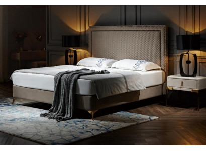 Tweepersoonsbed Bed Huwelijksbed Ontwerp Luxe Luxe Gestoffeerd Bed Design Bedden Leer Bedden