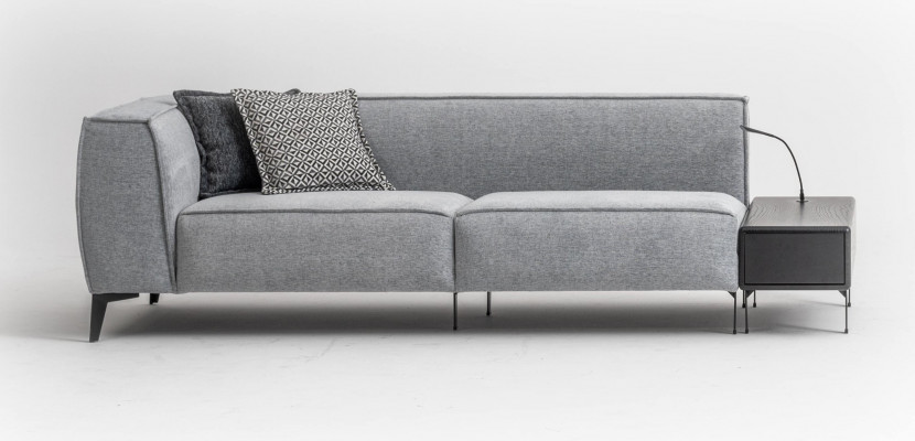3-zits bank bank Moderne stijl Woonkamer Beklede bank Luxe Textiel