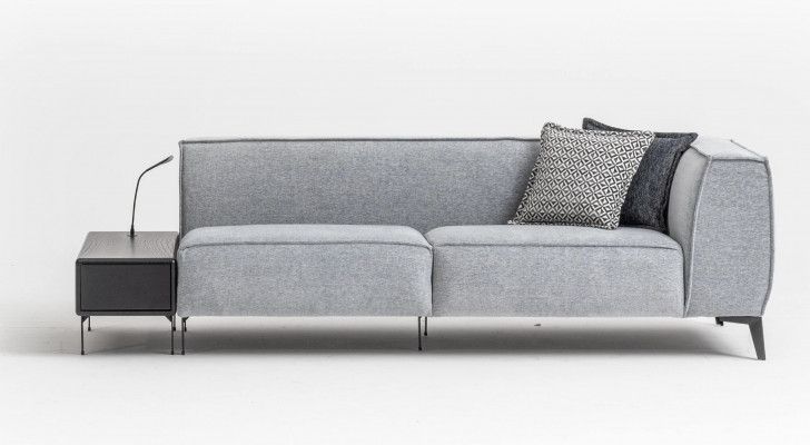 3-zits bank bank Moderne stijl Woonkamer Beklede bank Luxe Textiel