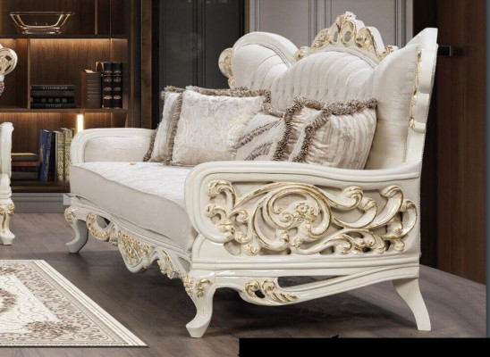 Bankstel 3+3-zits Barok Bankstellen Luxe Set Woonkamer Rococo Meubels