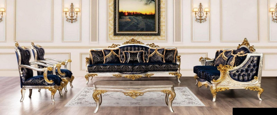 Bankstel 3+3+1+1 zitbank Salontafel Klassiek Bankstellen Stoel Luxe Nieuwe set 5-delig