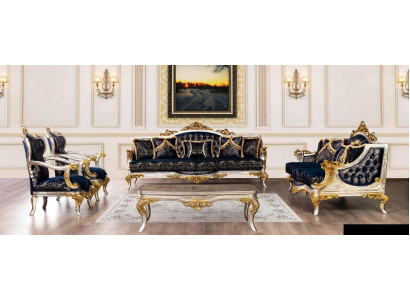 Bankstel 3+3+1+1 zitbank Salontafel Klassiek Bankstellen Stoel Luxe Nieuwe set 5-delig