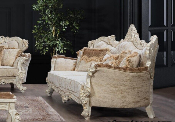 Garnituur Set 5 delen Bankstel 3+3+1+1 Zits Bank Salontafel Bank Barok Rococo Nieuw