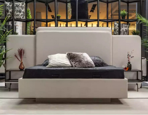 Slaapkamer Bed 2x Nachttafels Luxe Commode Set Design Meubels 5-delig