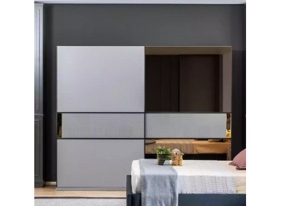 Kledingkast Kast Slaapkamer Grijs Hout Modern Ontwerp Garderobekast