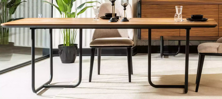 Meubels Eettafel Tafels 220x100 cm Luxe Eettafel Tafel Hout Eettafels