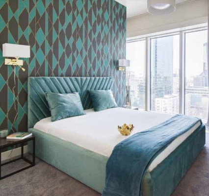 Dubbel ontwerp bed Moderne hotel textiel Luxe slaapkamer bedden Bedframe