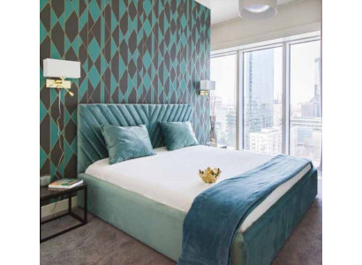Dubbel ontwerp bed Moderne hotel textiel Luxe slaapkamer bedden Bedframe