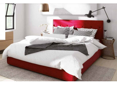 Bed Design Double Bed Function Hotel Textile Bedroom Beds Bed Frame Red  Bedontwerp Dubbele Bedfunctie Hotel Textiel Slaapkamer Bedden Bedframe Rood