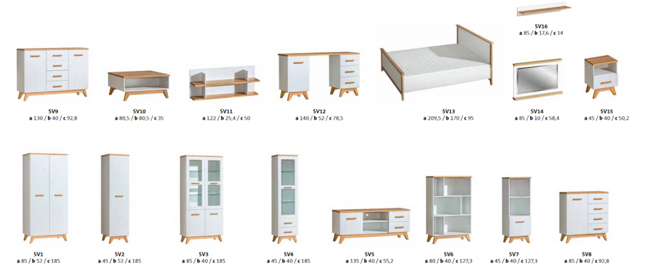Woonkamerset Vitrine dressoir wandplank Woonwanden Commodes