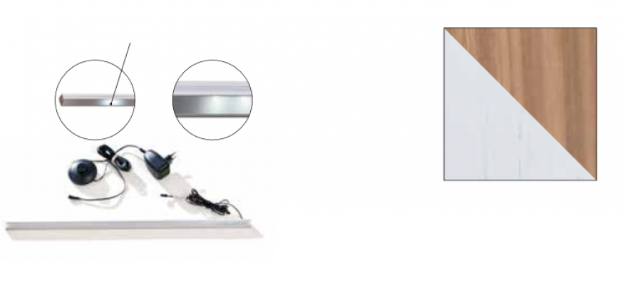 Woonkamer meubel set vitrine tv meubel wandplank tv tafel 5-delig