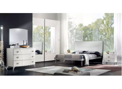 Slaapkamer set Bed 2x Nachtkastjes Commode 6-delige Design Luxe