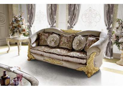 Sofa Bank Stoff Bankstel 3-zits Stoff Driepersoons Design Bekleding Luxe Stoel Nieuw