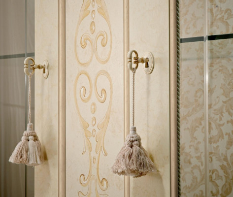 Vitrine Italiaanse luxe meubels Vitrinekast Glazen ontwerpkast