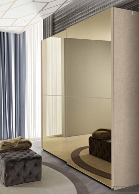 Kast Garderobe Kabinet Zweefdeurdesign Hout Italiaans meubilair Nieuw