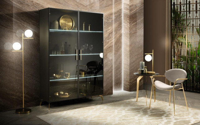Vitrine kast Moderne Vitrinekasten Woonkamer Woonkamerkasten Modern Nieuw