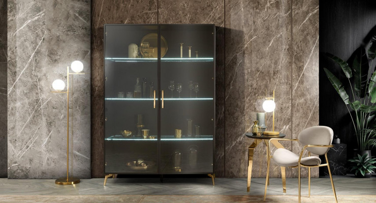 Vitrine kast Moderne Vitrinekasten Woonkamer Woonkamerkasten Modern Nieuw