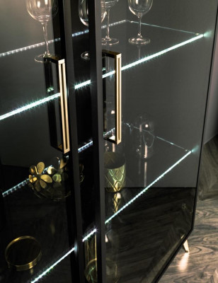 Vitrine kast Moderne Vitrinekasten Woonkamer Woonkamerkasten Modern Nieuw