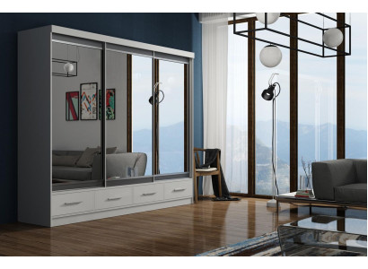 Schuifdeur kast kast Garderobe hout hoogglans slaapkamer kast