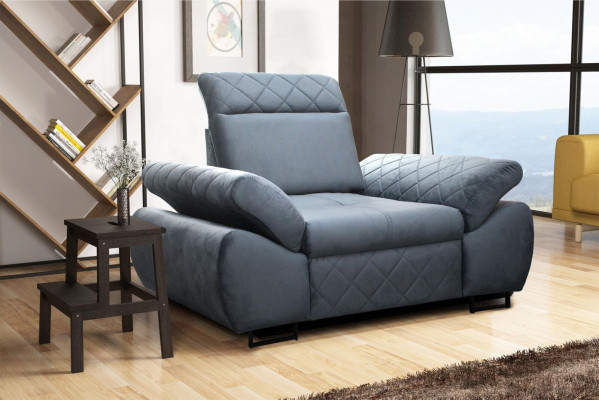 Fauteuil 1-zits gestoffeerde banken lounge club meubels ontwerp woonkamer textielbank