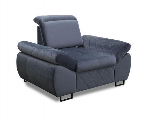 Fauteuil 1-zits gestoffeerde banken lounge club meubels ontwerp woonkamer textielbank