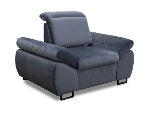 Fauteuil 1-zits gestoffeerde banken lounge club meubels ontwerp woonkamer textielbank