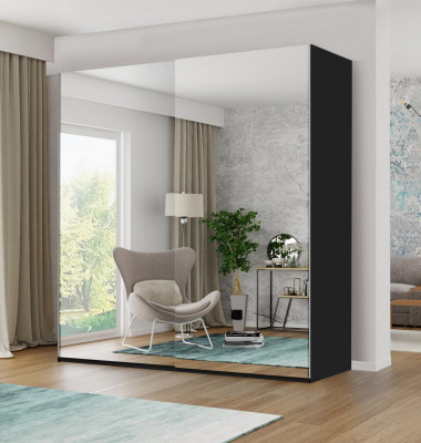 Kledingkast Spiegel Kasten Hout Slaapkamer Zweefdeurkast Kast