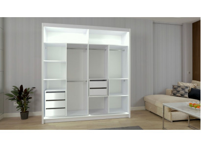 Moderne witte houten kasten slaapkamer kast kledingkast hoge kast