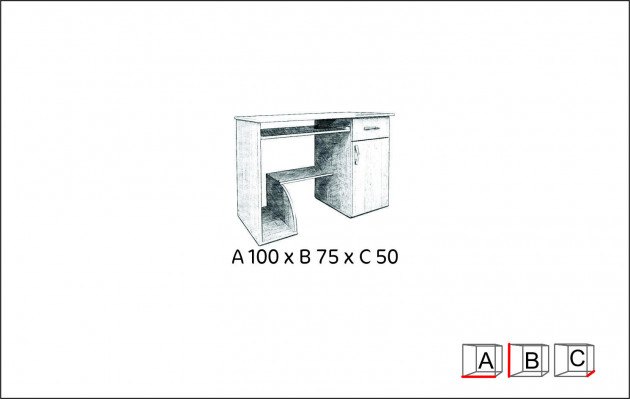 Woonkamercollectie Tafel Nieuw Bureau Computertafel Kantoor Tafels Kantoor
