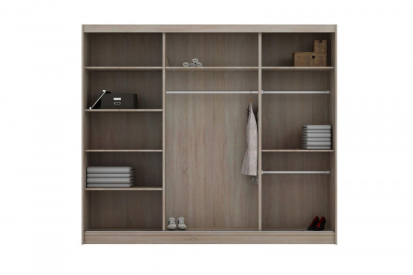 Spiegelkast Slaapkamer Zweefdeuren 250cm Kledingkasten Schuifdeuren