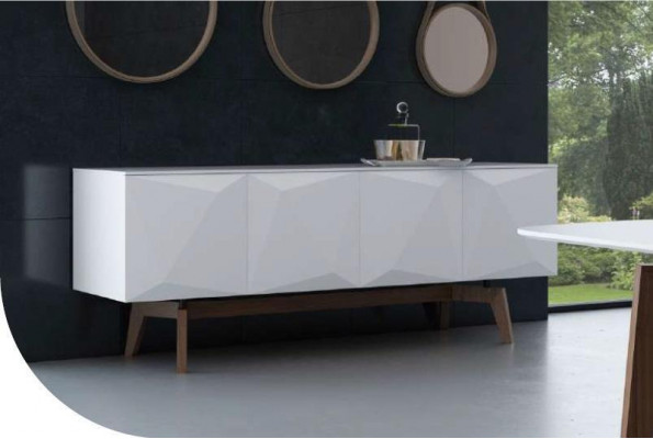 Eetkamerset Luxe meubels Eettafel Stoelen Dressoir Massief houten meubelen