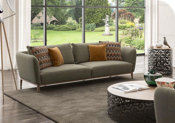 Groene bank Moderne bankstel Woonkamer Driezits Fauteuil Tweezits 3+2+1