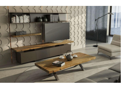 Houten woonkamermeubilair Zwarte TV dressoir