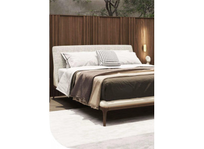 Wit bed Luxe bedframe Modern slaapkamermeubilair Houten frame