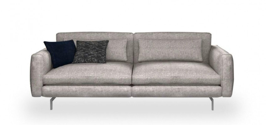 Grijze-zwarte woonkamermeubels Driepersoons fauteuil Nieuwe luxe set Modern