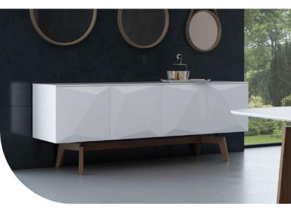 Wit dressoir met opbergruimte Eetkamermeubels Luxe houten meubels Modern
