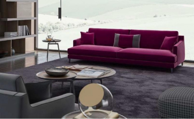 Rosa driezits moderne bank woonkamer banken designmeubelen luxe design