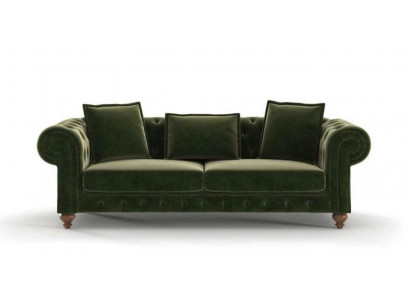 Groene Chesterfield stoffen driezits luxe bank woonkamersofa's stijl