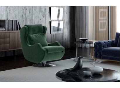 Groene fauteuil Woonkamer meubels Eenpersoons Stijlvolle cocktailsessel Modern