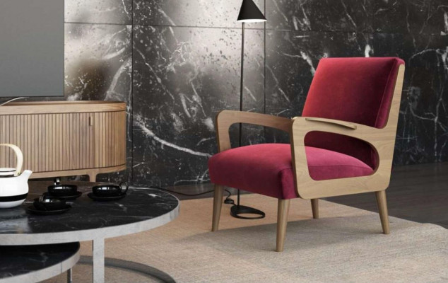 Woonkamerfauteuil Luxe Eenzits Cocktailsessel Leesfauteuil Stof