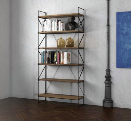 Wandplank Moderne boekenkast Woonkamer rek Designer houten meubelen