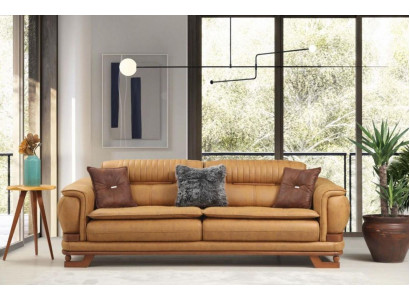 Driezitsbank Driezits bank 3-zits bankstellen Design woonkamer kunstleer