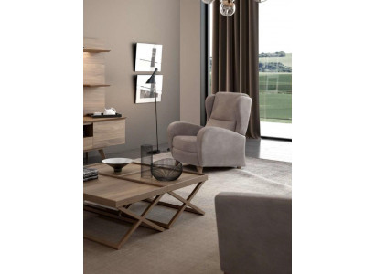 Luxe relaxfauteuil leesfauteuil modern design eenpersoons taupe modern