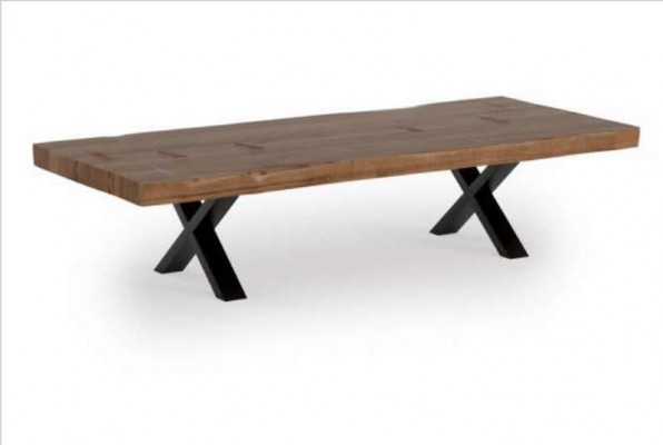 Echt houten salontafel Rechthoekige tafel Theetafel Moderne woonkamertafel