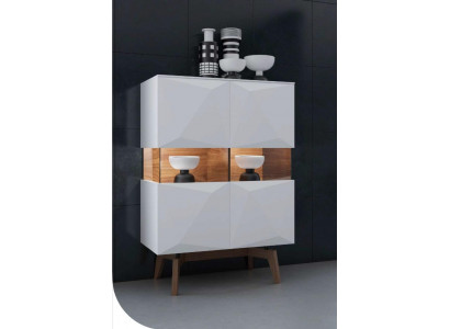 Wit bed Luxe bedframe Moderne slaapkamermeubels Houten frame