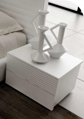 Witte luxe nachtkastje bergruimte slaapkamermeubels Kleine bijzettafel