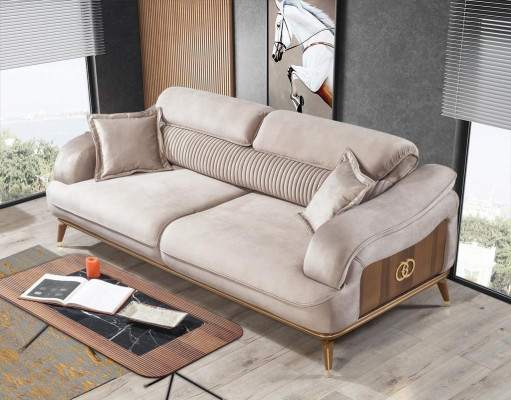 Bankstel 3-zitsbank + fauteuil set Design bankstel Stoffen fauteuil Woonkamer Nieuw