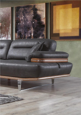 Sofaset 3-zitsler lederen bank bankstel ontwerp bankstellen